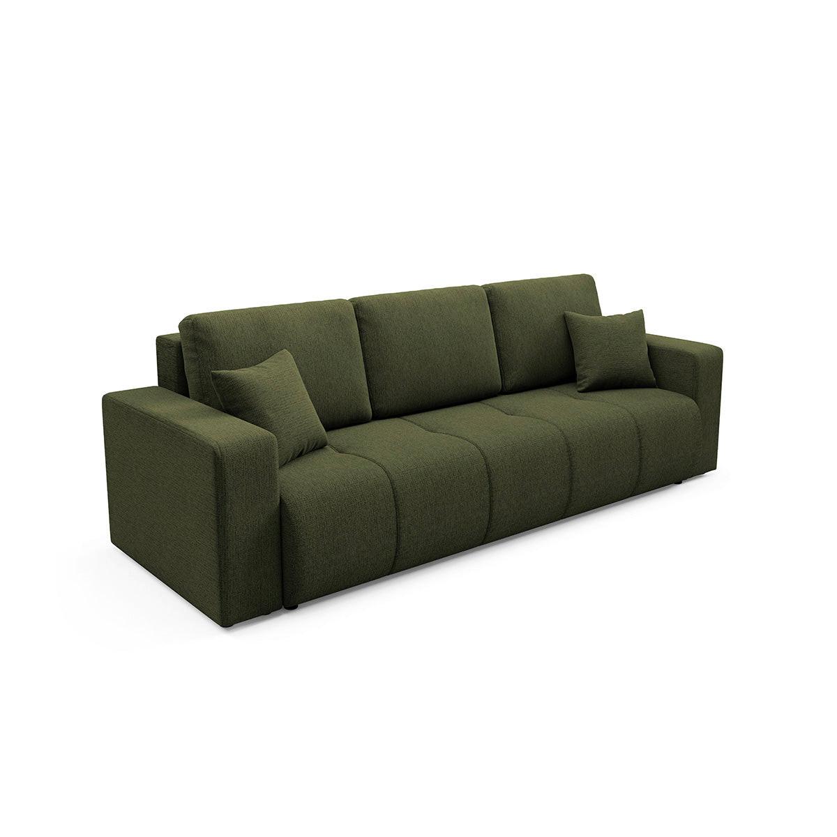 SOFA Vasco 3 Sitzplätze Grün - Grün, Holz (244/86/92cm) - Petits-meubles