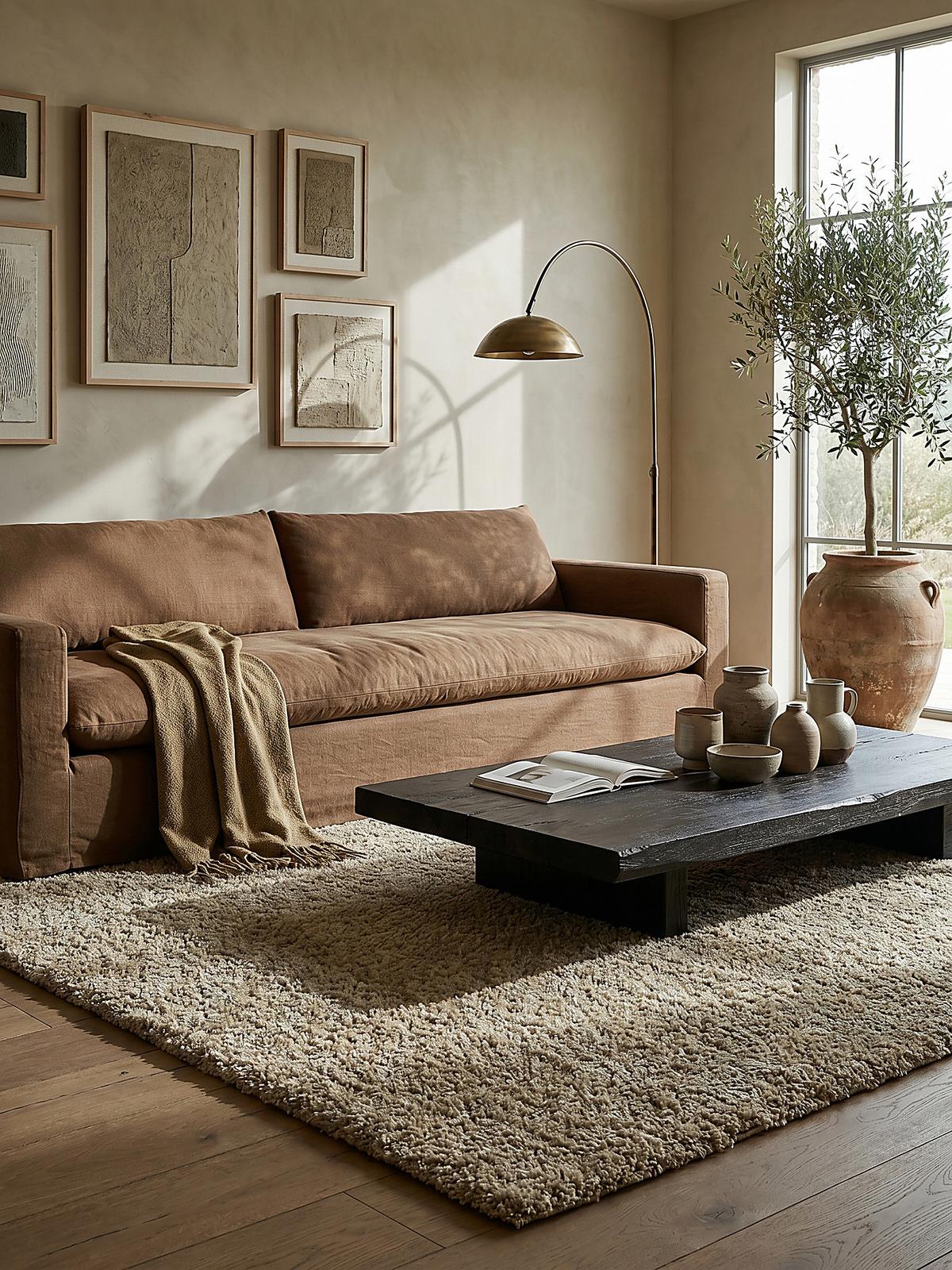 TEPPICH LYNE, einfarbig, Beige, 200 x 290 cm - Beige, Textil (290/200cm) - KADIMA DESIGN