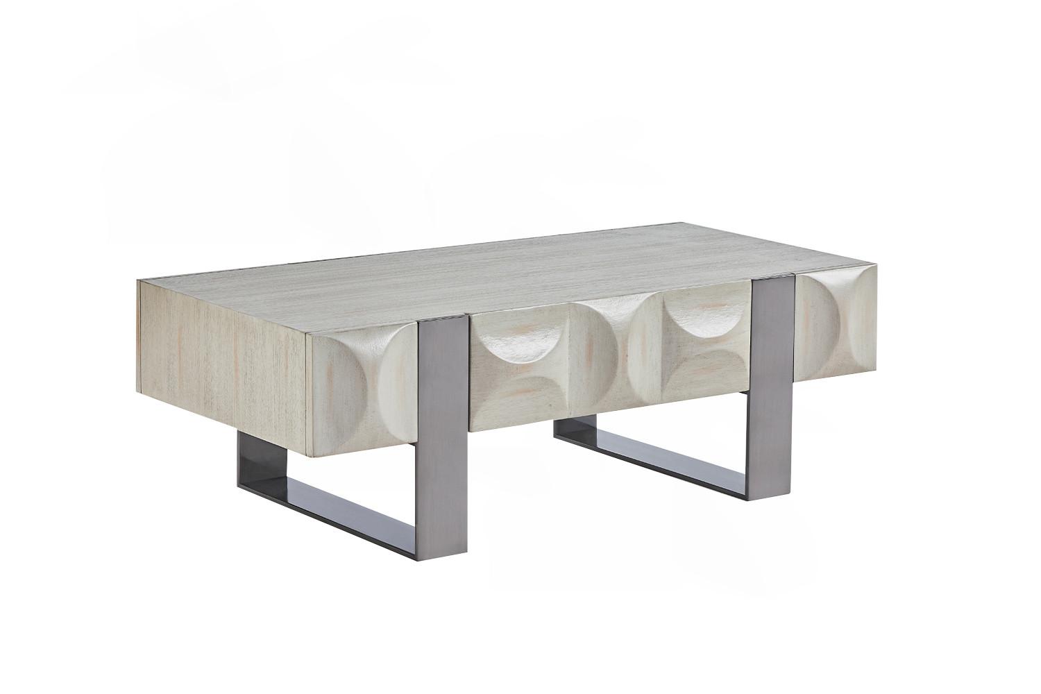 LOWBOARD MARGO Grau Metall, Holz - Grau, Metall (120/40/60cm) - KAWOLA