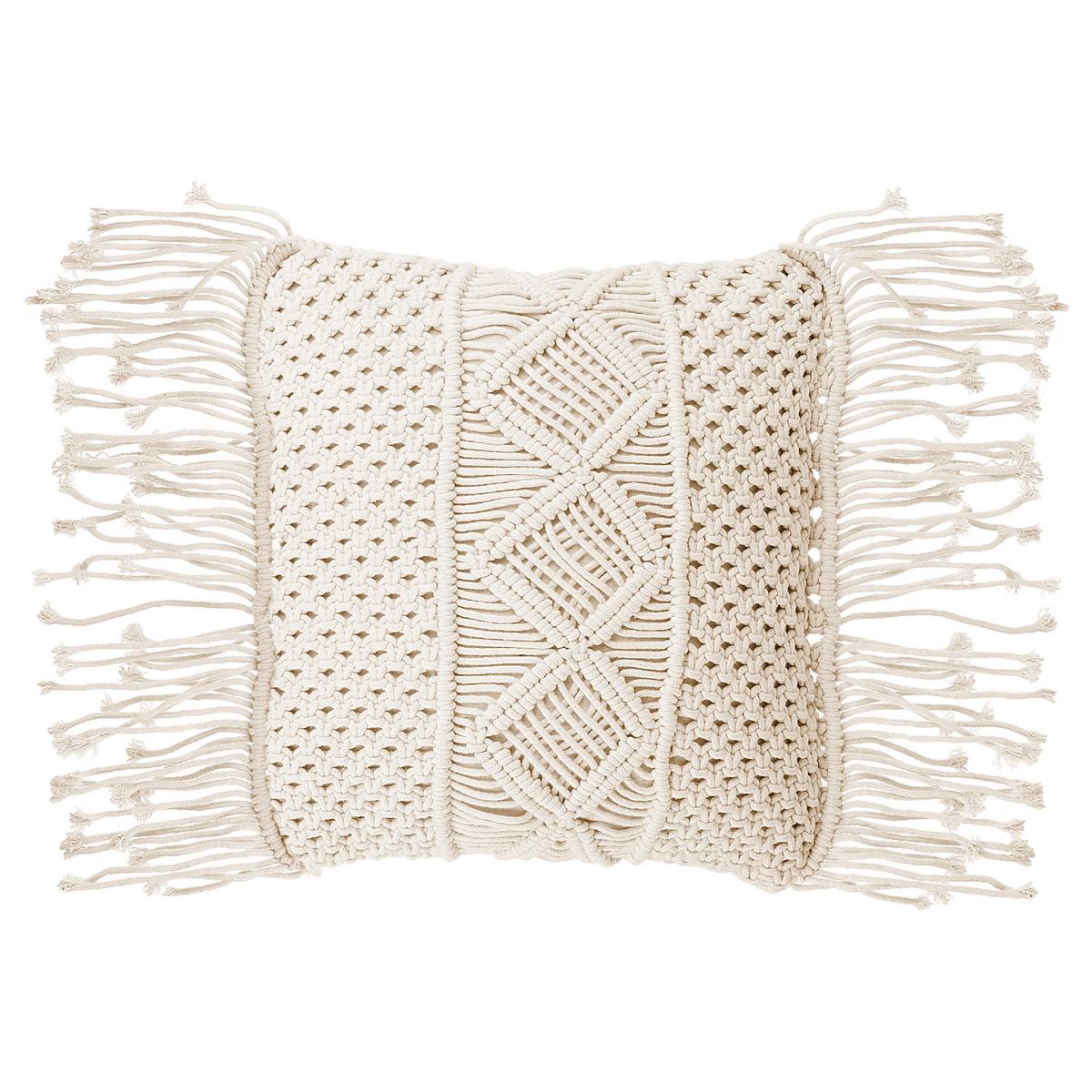 DEKOKISSEN 2er-Set Hellbeige 45/45 cm Yortan - Beige, Textil (45/45cm) - Beliani