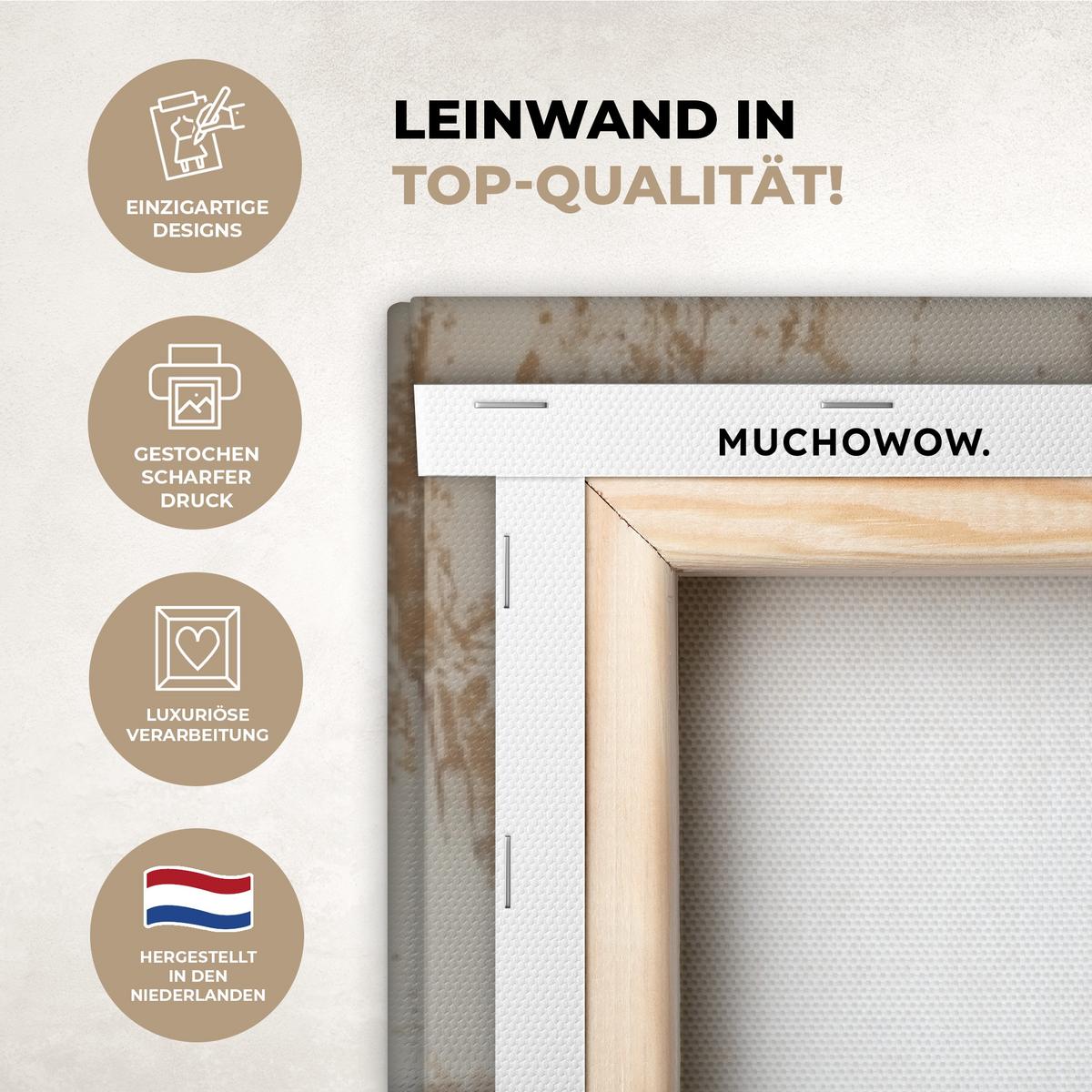 LEINWANDBILD Esel - Tiere - Badewanne - Schaumstoff Deko XXL 80x120 cm - Weiß, Textil (80/120cm) - MuchoWow