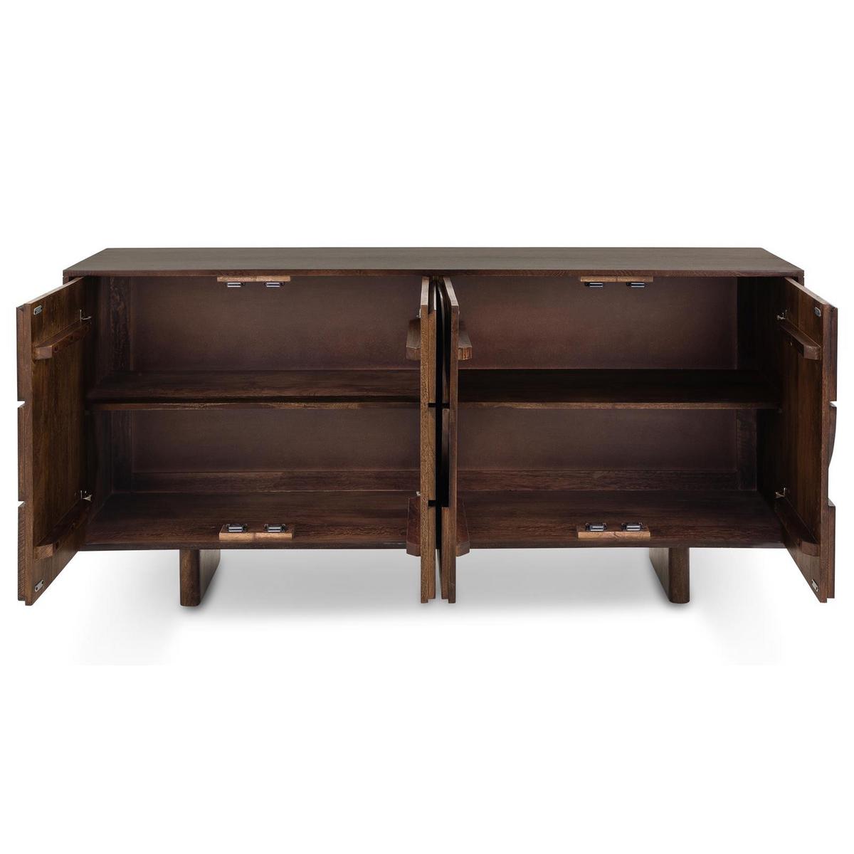 SIDEBOARD MAWARI braun - Braun, Holz (170/81/45cm) - IDIMEX