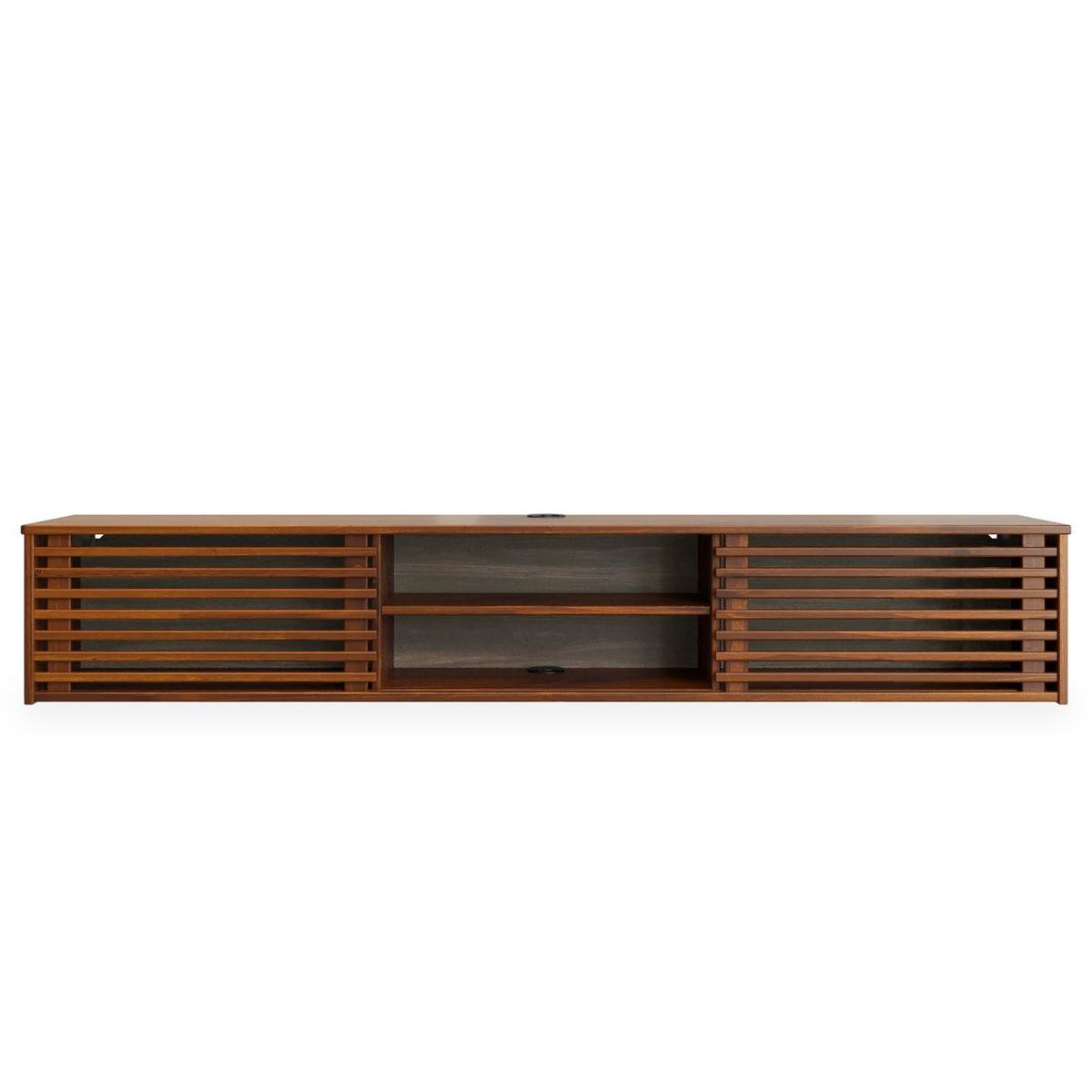 LOWBOARD RIAN Kastanie - Kastanienfarben, Holz (175/30/34cm) - IDIMEX