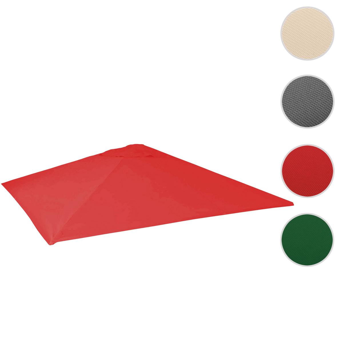 ERSATZ-BEZUG FÜR SONNENSCHIRM Rot - Rot, Textil (490/490cm) - MCW