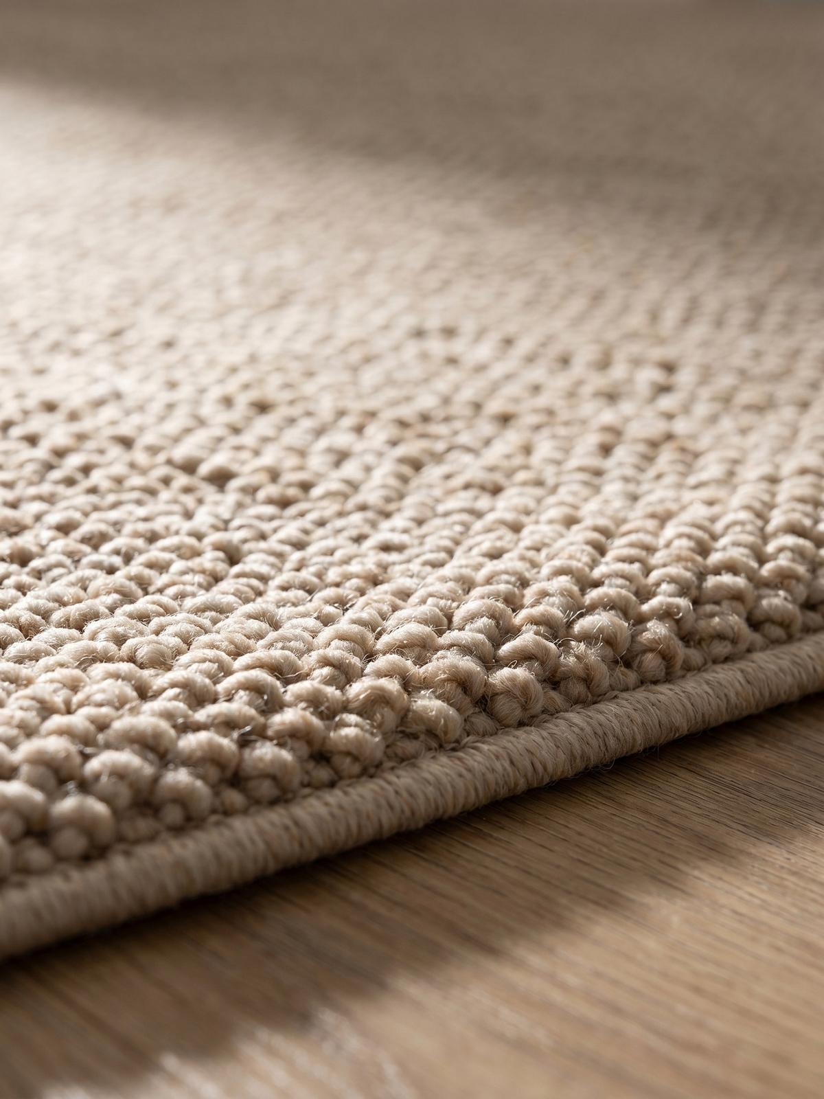 TEPPICH Flachgewebe LANGAU in Beige, meliert, Ø 200 cm - Beige, Textil (200/200cm) - KADIMA DESIGN