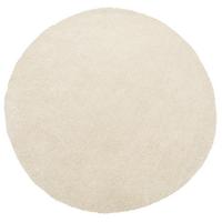 SHAGGY-TEPPICH Demre 140/140 cm - Beige, Kunststoff (140/140cm) - Beliani