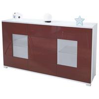 SIDEBOARD Grömitz Bordeaux Hochglanz - Bordeaux, Holzwerkstoff (138.5/75.5/35cm) - Vladon