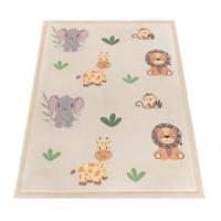 KINDERTEPPICH Waschbar, mit Tier-Motiv, Mehrfarbig, 120 x 160 cm - Multicolor, Textil (160/120cm) - KADIMA DESIGN