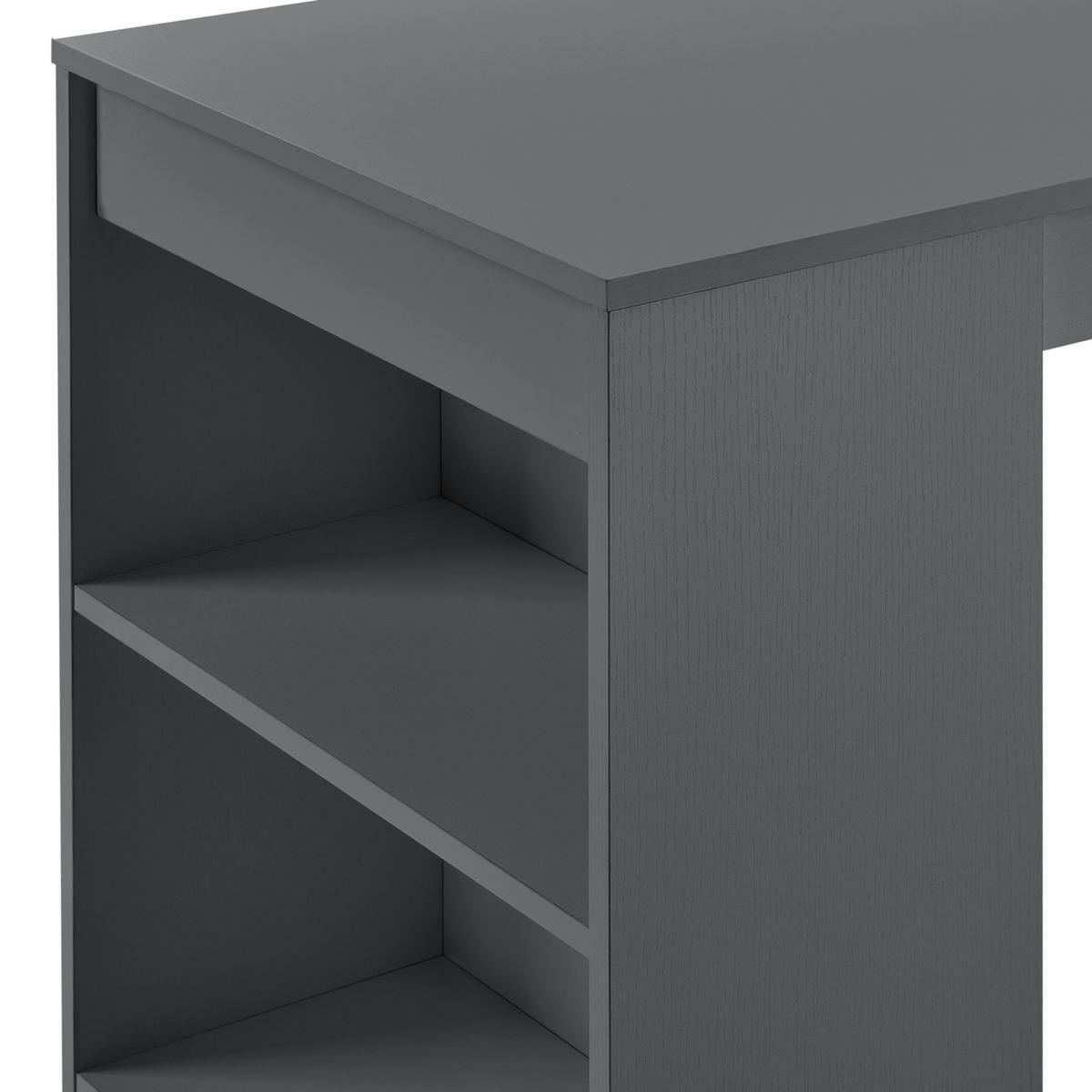 BARTISCH Kouvala - Dunkelgrau, Holzwerkstoff (50/110/103cm) - [en.casa]