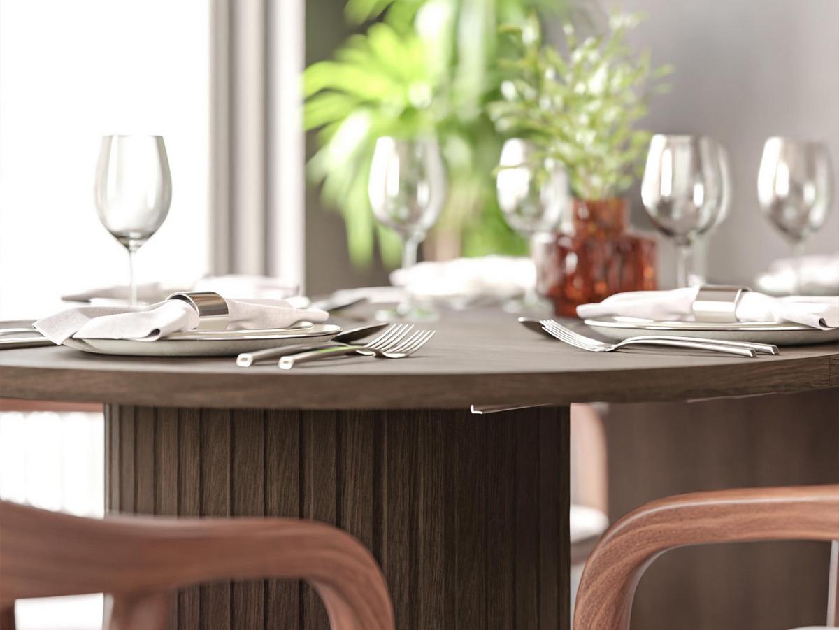 ESSTISCH Ovalio - Sandfarben/Beige, Holzwerkstoff (100/100/75cm) - MIRJAN24