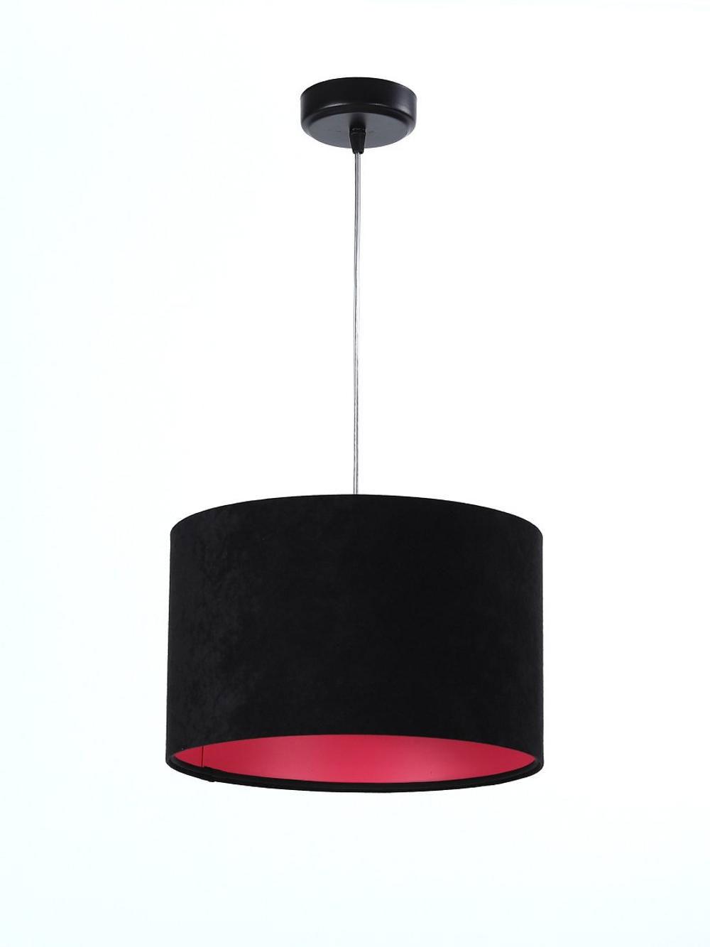 HÄNGELEUCHTE Rosa 30/20 cm - Pink/Schwarz, Kunststoff (30/0.45/20cm) - ONZENO