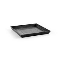 BLUMENTOPFUNTERSETZER Square 43/43/3,5 cm Dunkelgrau - Dunkelgrau, Kunststoff (43/3.5cm) - Ecopots