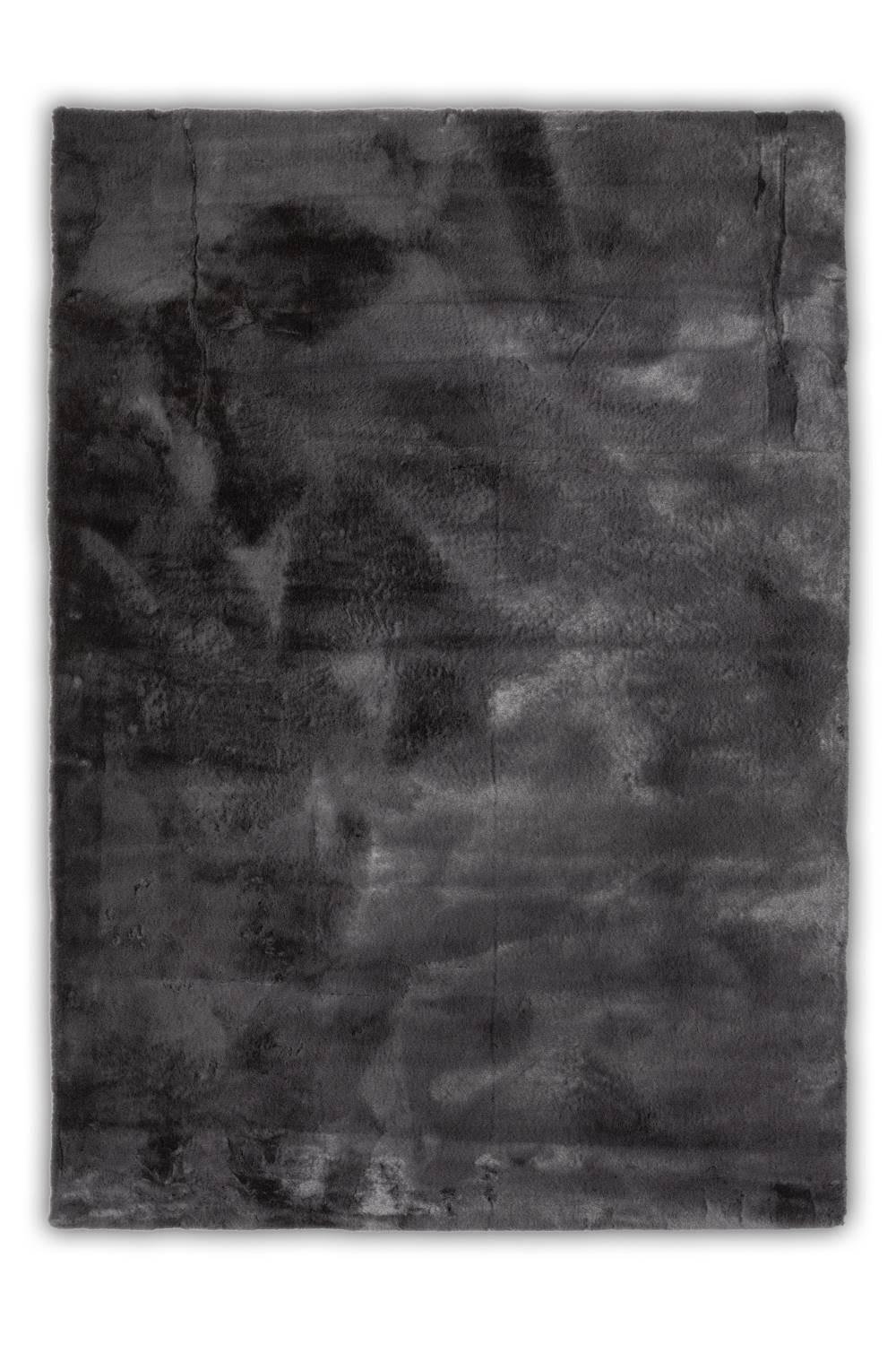 KUNSTFELLTEPPICH Chiara 40x60 cm - Anthrazit, Textil (40/60cm) - Gino Falcone