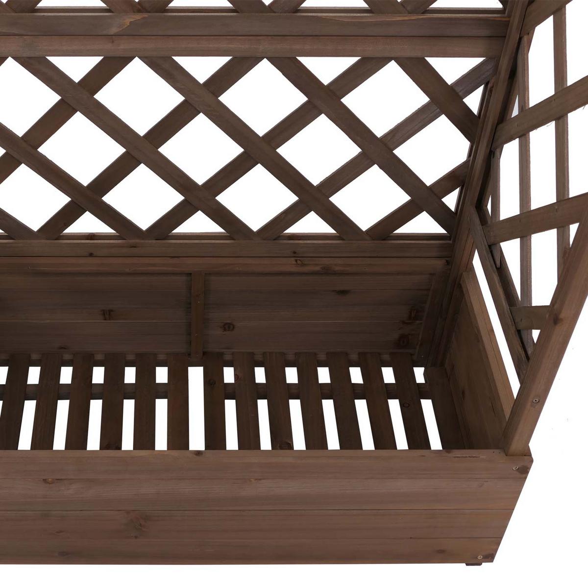HOCHBEET Braun - Braun, Holz (110/138/44cm) - MCW