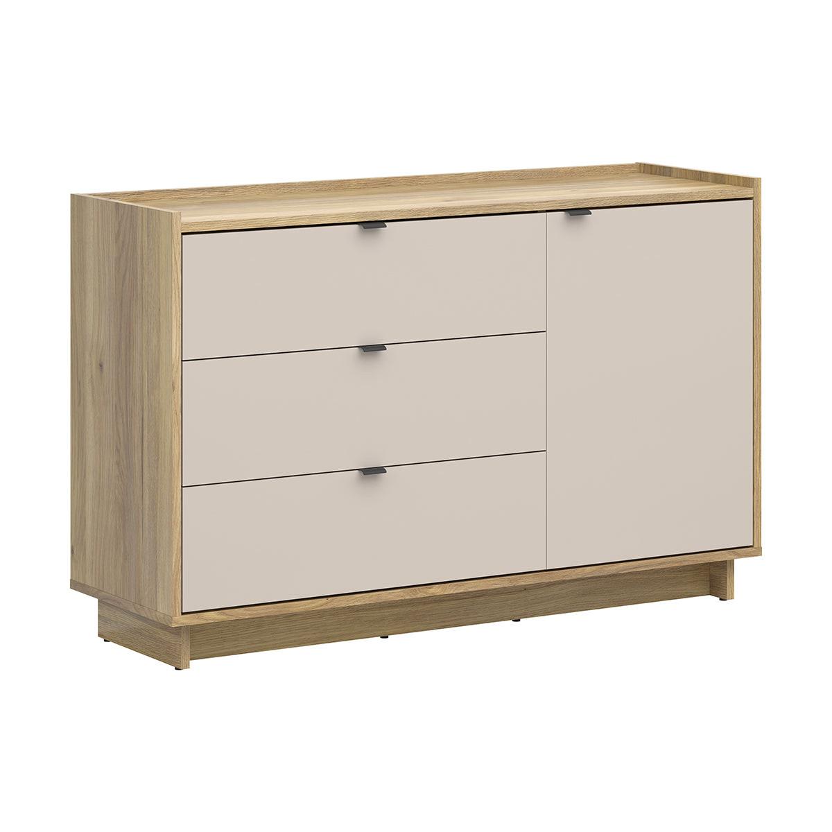 KOMMODE Donna Kaschmir - Beige, Holzwerkstoff (134/86/42cm) - Petits-meubles