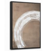 LEINWAND Bilder mit Rahmen - Farbe - Braun - Japandi - 40x60 - Kupferfarben, Textil (40/60cm) - MuchoWow