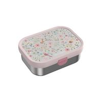 EDELSTAHL-BROTDOSE MIT GABEL Campus Fairy Wonders 18 x 13 cm - Multicolor/Rosa, Kunststoff/Metall (13.2/6.1/17.8cm) - Mepal