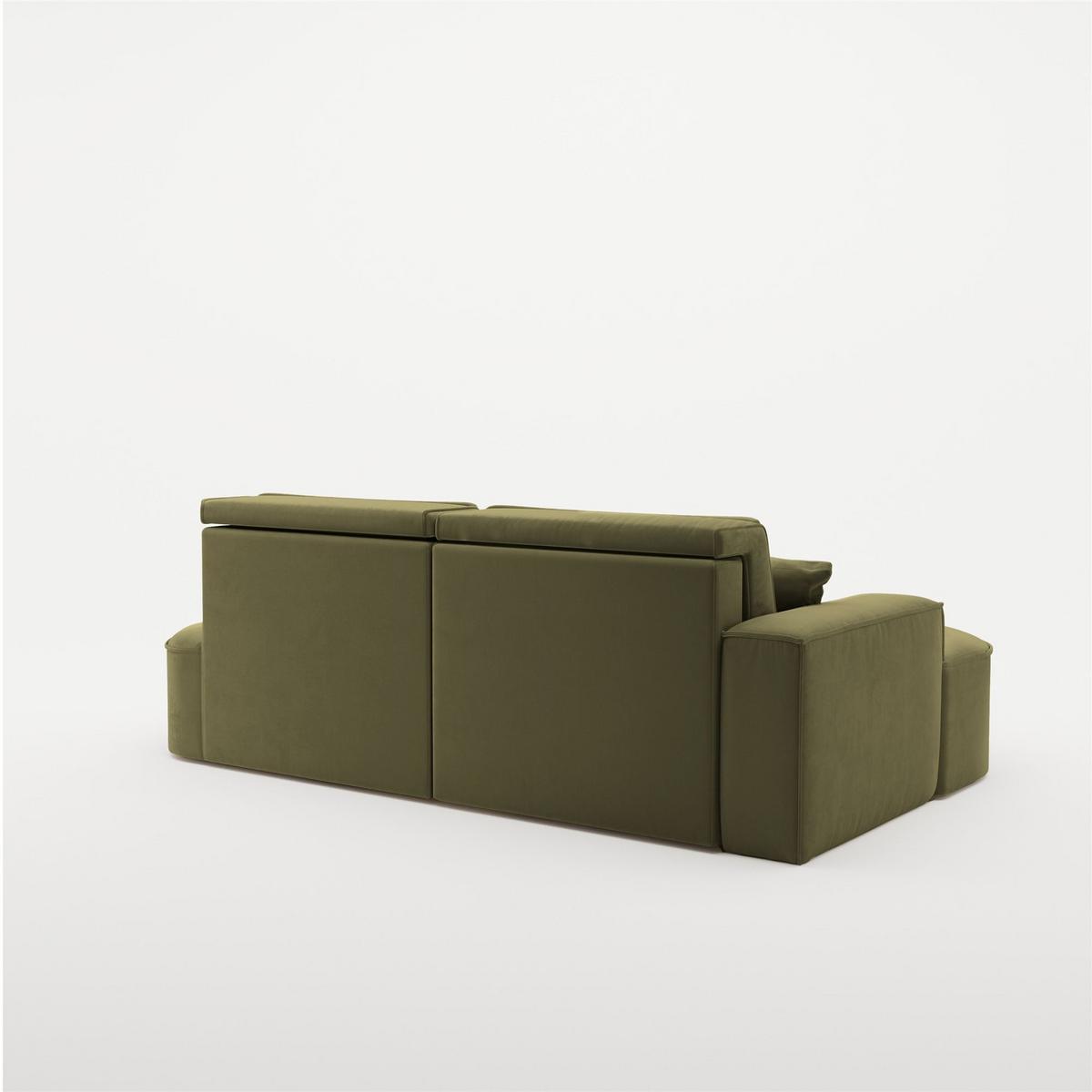 ECKSOFA Venedig Mit Schlaffunktion - Grün, Holzwerkstoff/Textil (278/179cm) - Fun Möbel