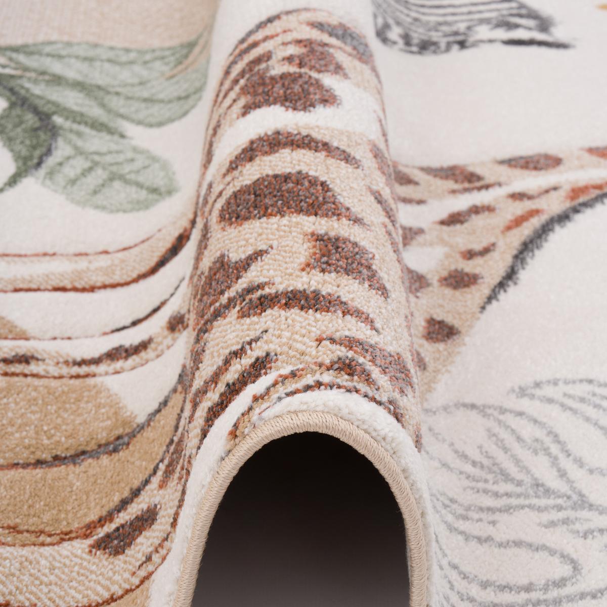 KINDER TEPPICH MAUI KIDS GIRAFFE ZEBRA LÖWE - Multicolor, Textil (80/150cm) - Pergamon