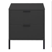 KOMMODE Erna 51x45x62 Anthrazit matt Lack - Anthrazit, Holzwerkstoff (51/62/45cm) - 58aufmkessel