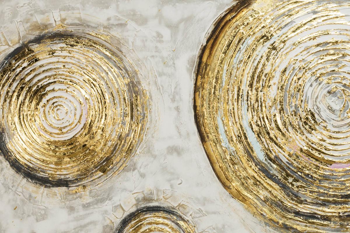 ACRYLBILD HANDGEMALT 120/60 cm - Braun, Holz/Textil (120/60cm) - KUNSTLOFT