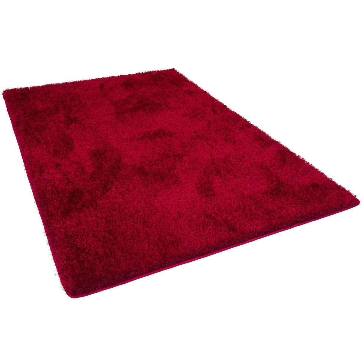 HOCHFLOR SHAGGY TEPPICH LUXUS FEELING MIX - Rot, Textil (160/160cm) - Snapstyle