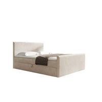 BOXBETT Adrien In überlänge - Creme, Holzwerkstoff/Textil (120/220cm) - Fun Möbel