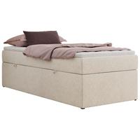 BOXBETT ZERO 90/200 - Creme Struktur - H4 - Topper T25 - Creme, Textil (90/200cm) - MKS