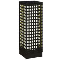 SOLARLEUCHTE, für Balkon, Terrasse, Stahl, Schwarz, 15,5 x 15,5 x 46 cm - Schwarz, Kunststoff (15.5/15.5/46cm) - Outsunny