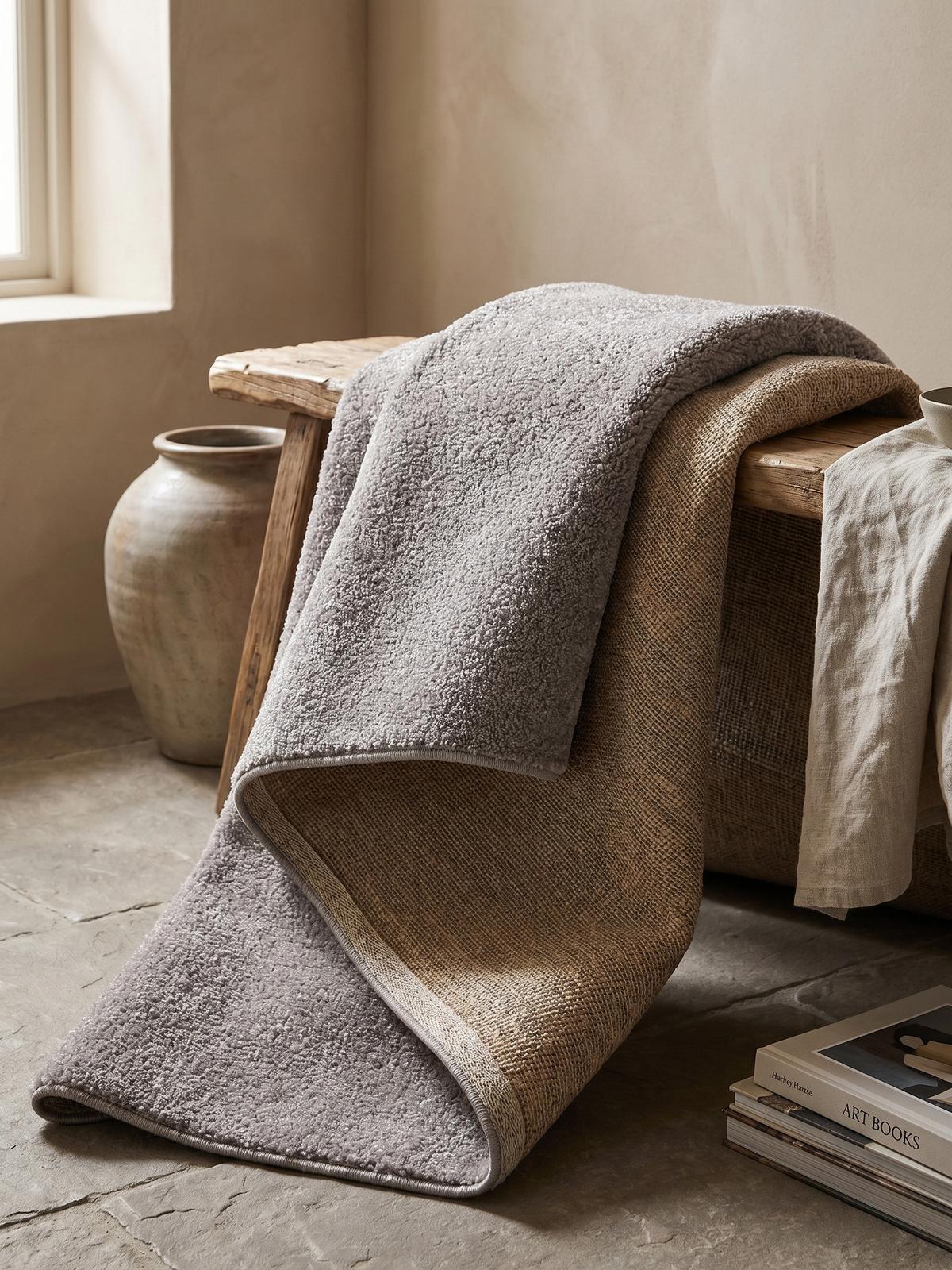 TEPPICH Kurzflor MAIN in Beige, einfarbig, 140 x 200 cm - Beige, Textil (200/140cm) - KADIMA DESIGN