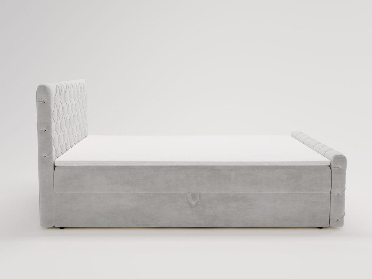 BOXBETT Lunaris 140x200 Hellgrau - Hellgrau, Holz/Textil (140/200cm) - Graingold