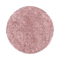 TEPPICH Hochflor SPREE in Rosa, einfarbig, Ø 200 cm - Rosa, Textil (200/200cm) - KADIMA DESIGN
