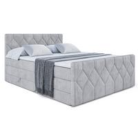 BOXSPRINGBETT CATOR-Z KING - 180x200 - H3/H4 - Hellgrau - Hellgrau, Holzwerkstoff (180/200cm) - ALTDECOR