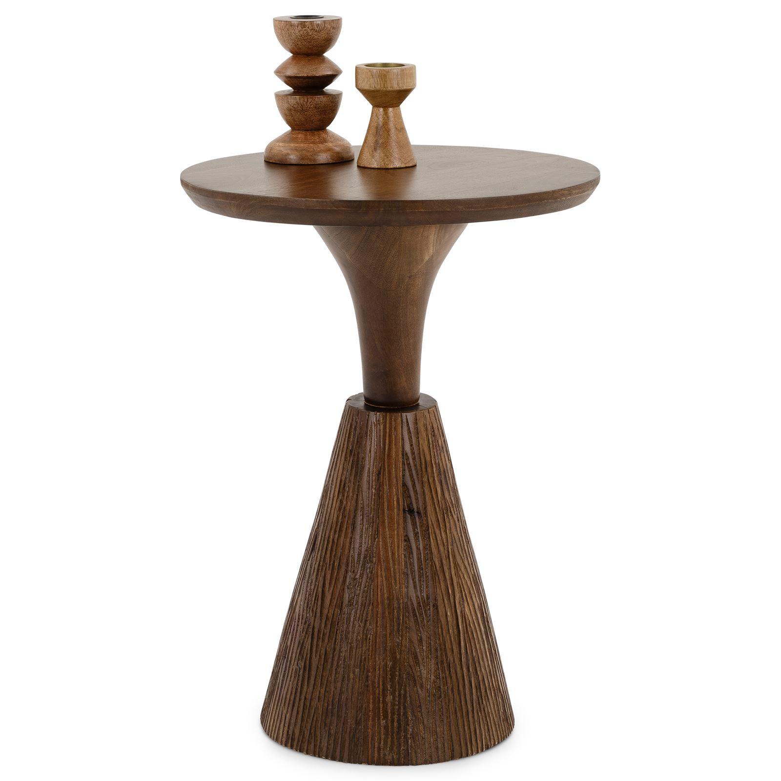 BEISTELLTISCH BHIMA braun - Braun, Holz (40/40/56cm) - IDIMEX