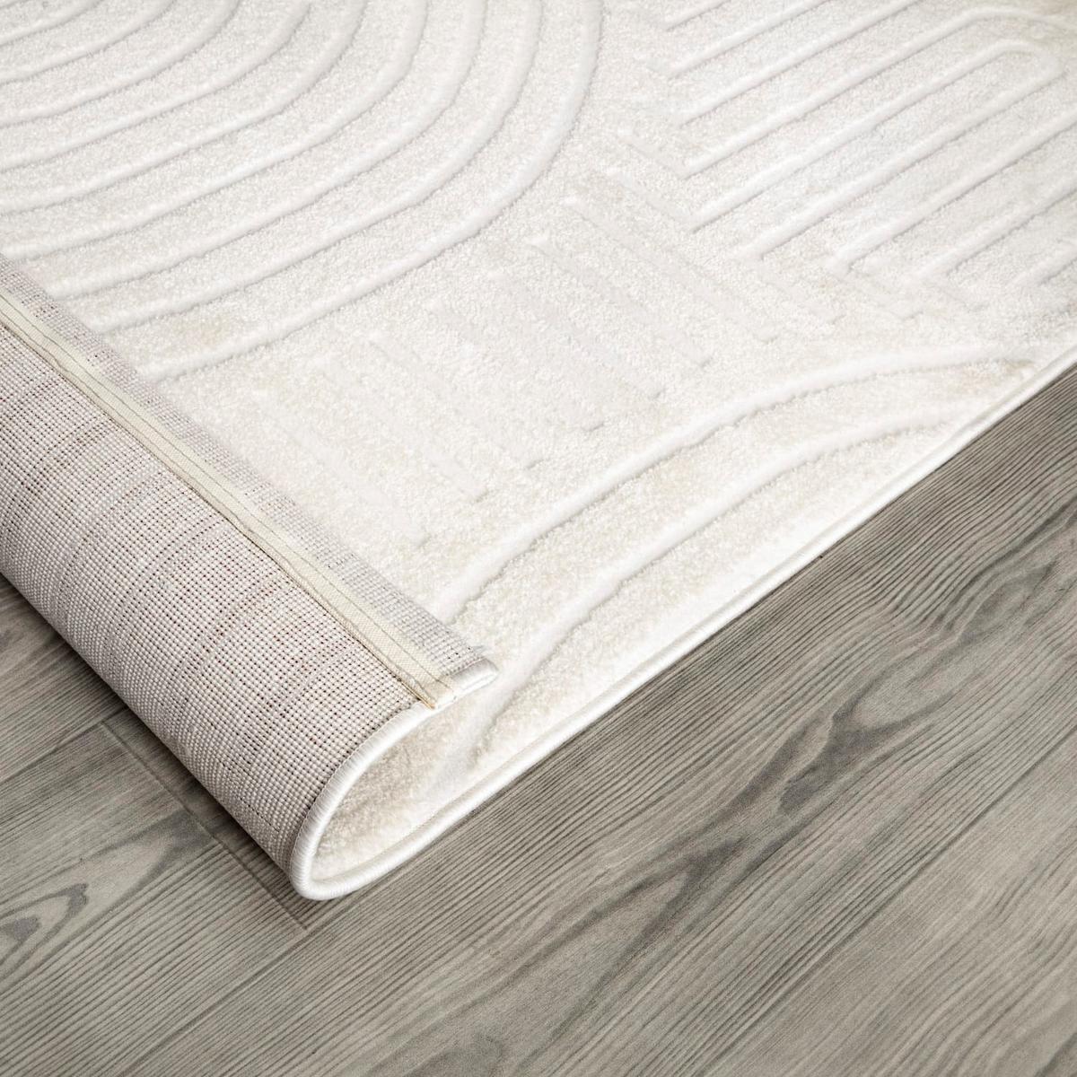 KURZFLORTEPPICH, einfarbig, aus Polyester, Florhöhe 9 mm, Creme, 200 x 290 cm - Creme, Textil (290/200cm) - KADIMA DESIGN