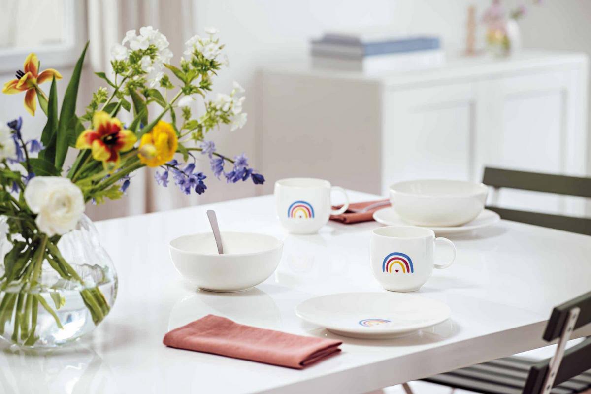 FRÜHSTÜCKSSET BE HAPPY With Love bunt 3-tlg. - Multicolor, Keramik (2/2/2cm) - Villeroy & Boch