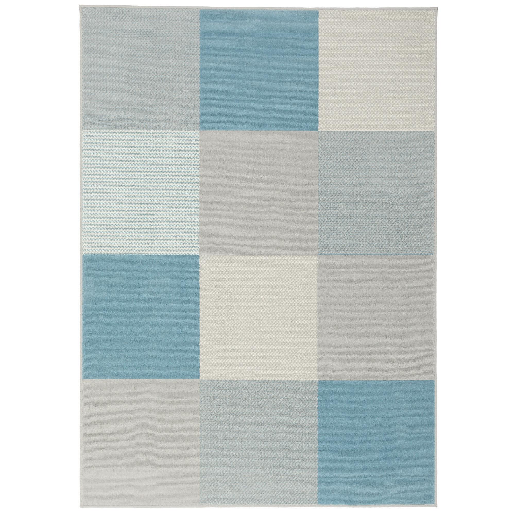 TEPPICH MODERN TRENDLINE KARO - Blau, Textil (80/150cm) - Pergamon