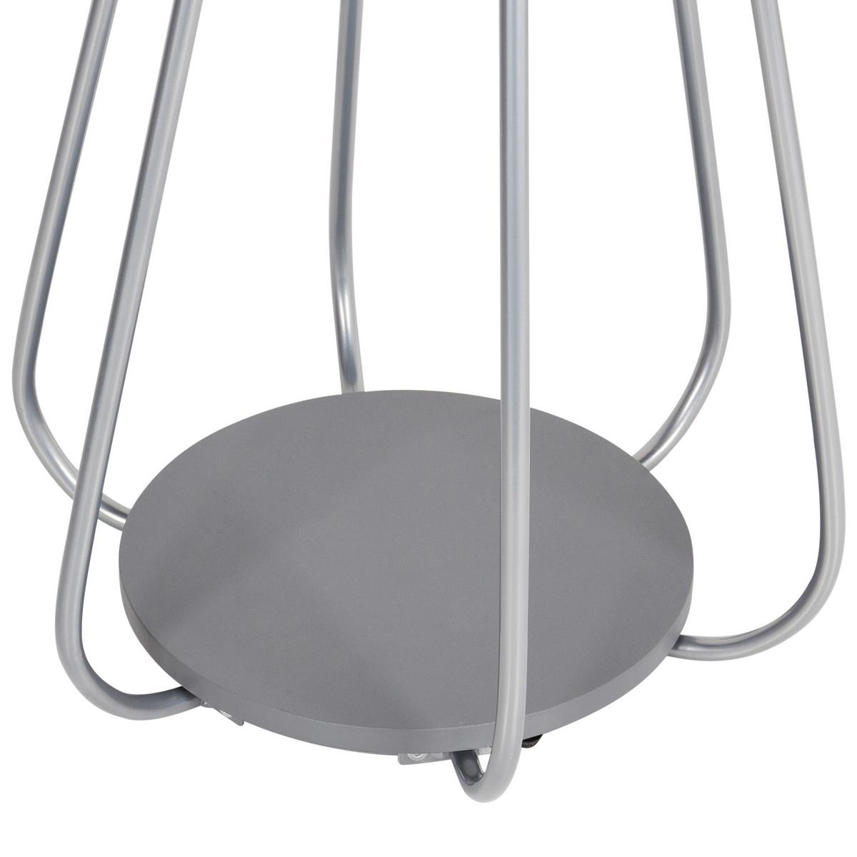 GARDEROBENSTÄNDER Metall silber 165 cm Ordway - Silberfarben, Metall (42/165/42cm) - Beliani