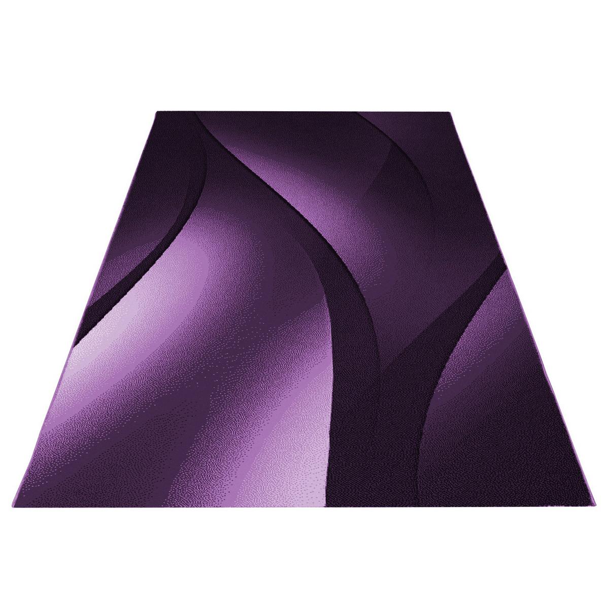 TEPPICH Kurzflor INN in Violett, mit Farbverlauf, 280 x 370 cm - Lila, Textil (370/280cm) - KADIMA DESIGN