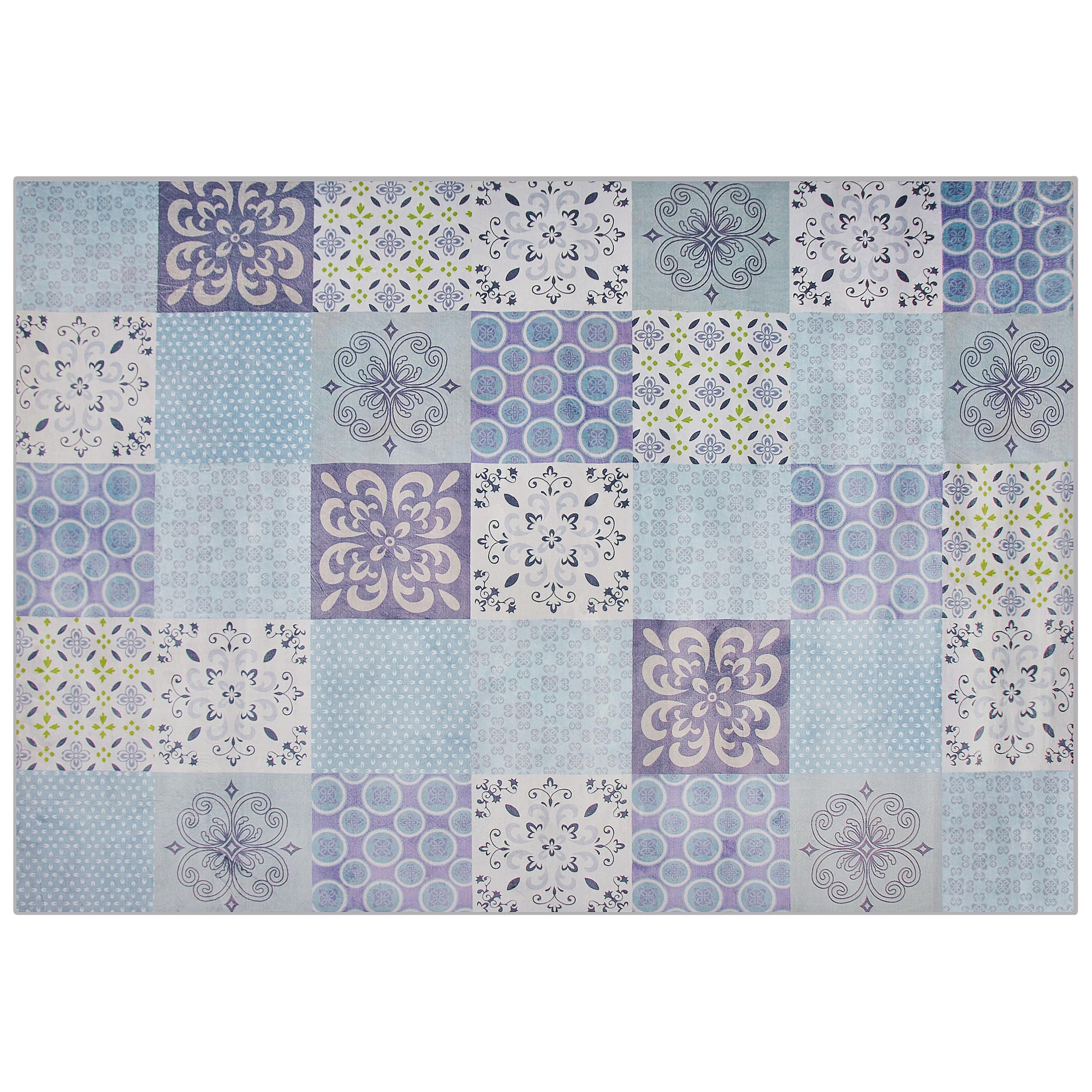 KURZFLOR-TEPPICH Inkaya 230/160 cm - Grau, Kunststoff (160/230cm) - Beliani