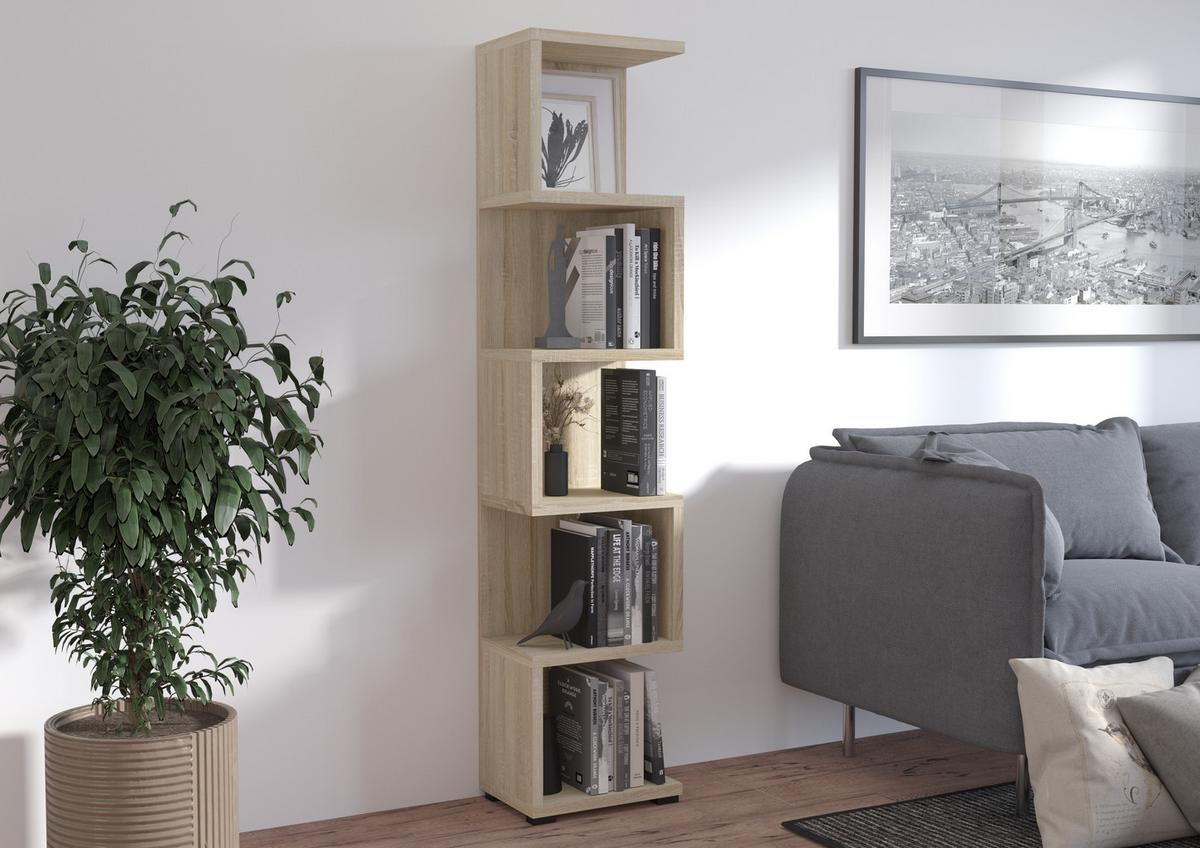 BÜCHERREGAL DUOMO 41,6x29,7x184 cm, Regal Sonoma Eiche - Sonoma Eiche, Holzwerkstoff (41.6/184/29.7cm) - MASSENO