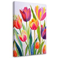 LEINWANDBILD Blumen 20x30cm - Multicolor, Textil (20/30cm) - Feeby
