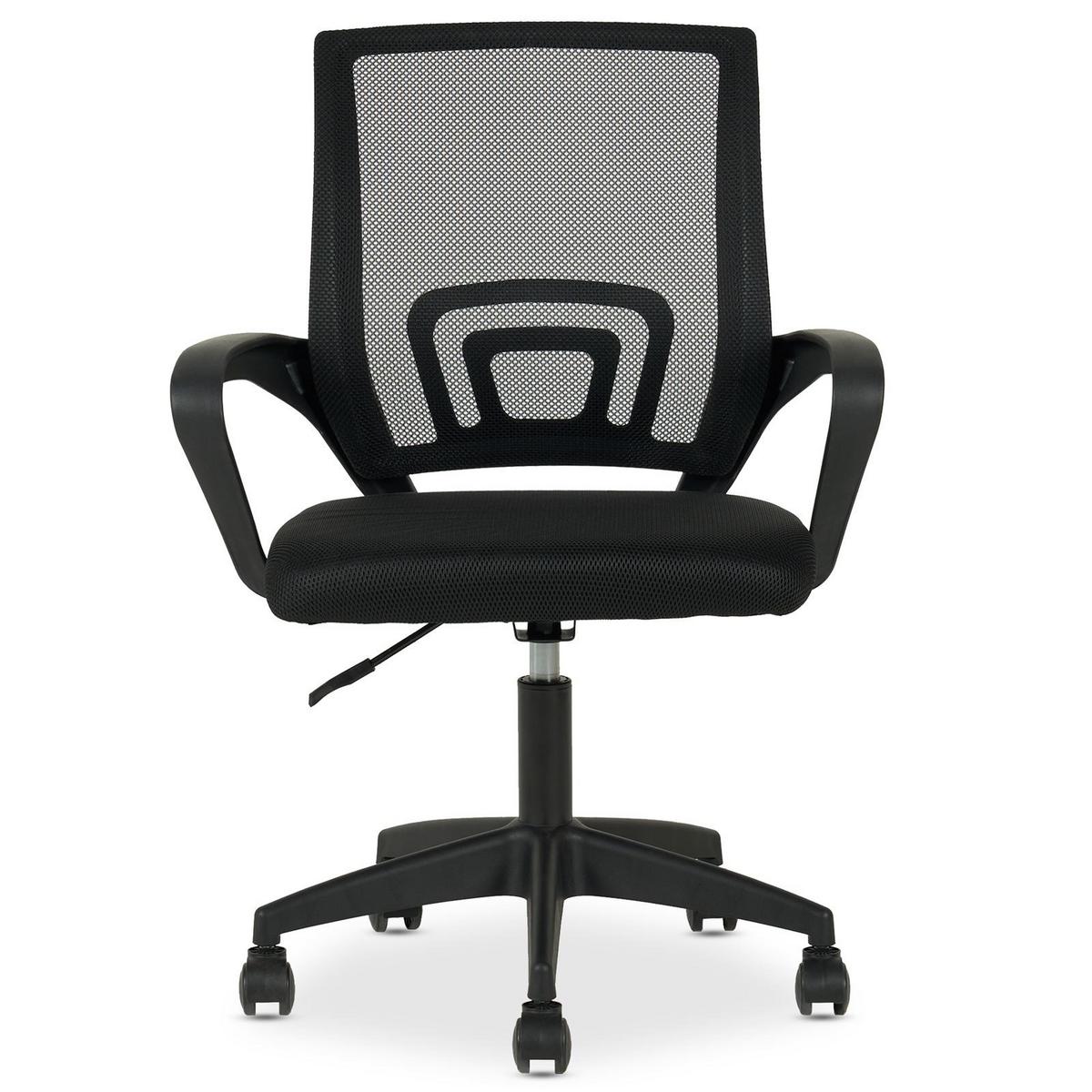 BÜRODREHSTUHL JAKE schwarz - Schwarz, Textil (60/86/53cm) - IDIMEX