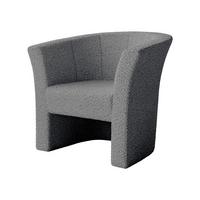 SESSEL Niko Boucle - Schwarz/Grau, Holzwerkstoff/Kunststoff (71/76/65cm) - MIRJAN24