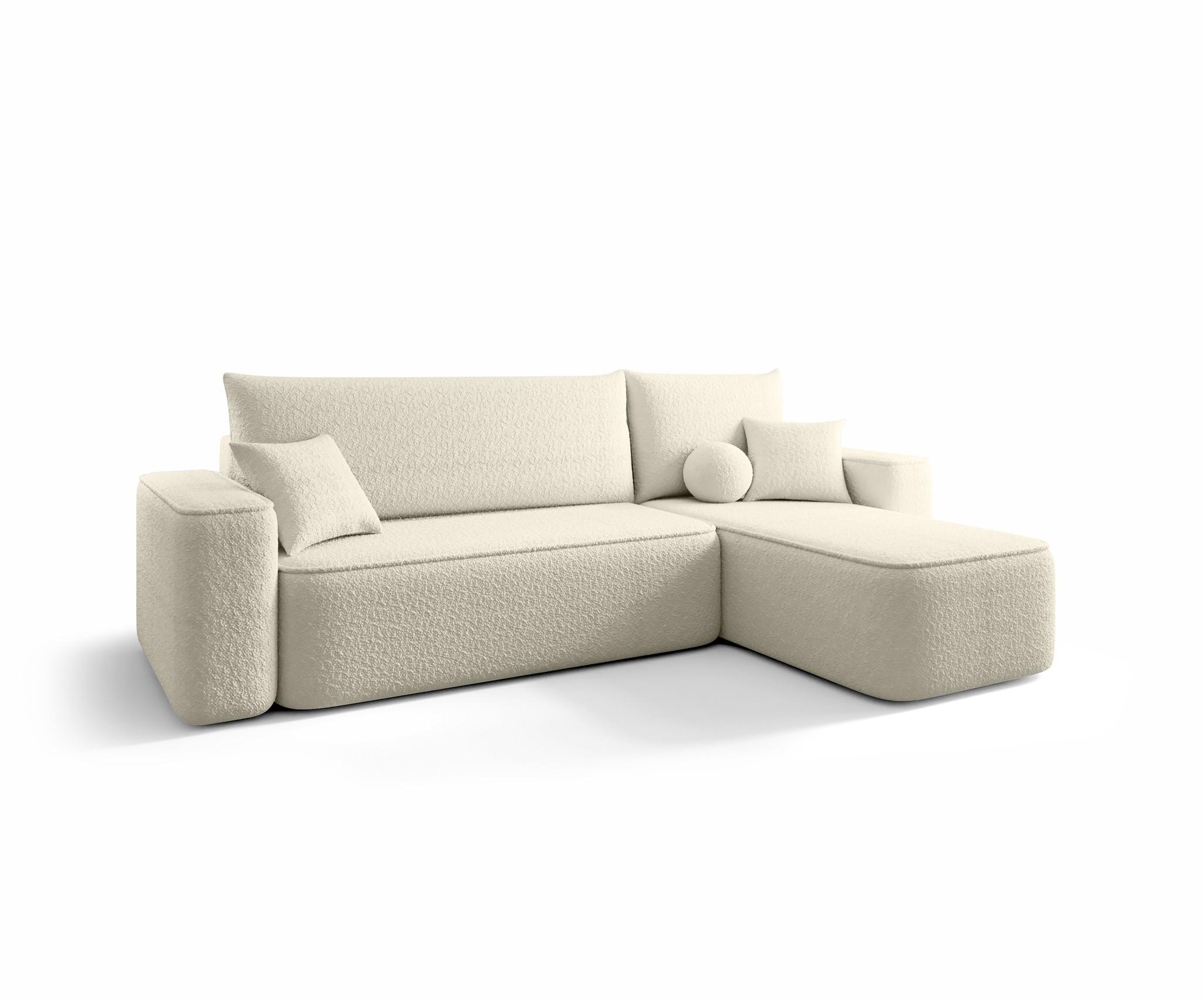ECKSOFA Agepo Stoff Quelle - Beige, Holzwerkstoff/Textil (250/150cm) - Fun Möbel