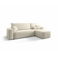 ECKSOFA Agepo Stoff Quelle - Beige, Holzwerkstoff/Textil (250/150cm) - Fun Möbel