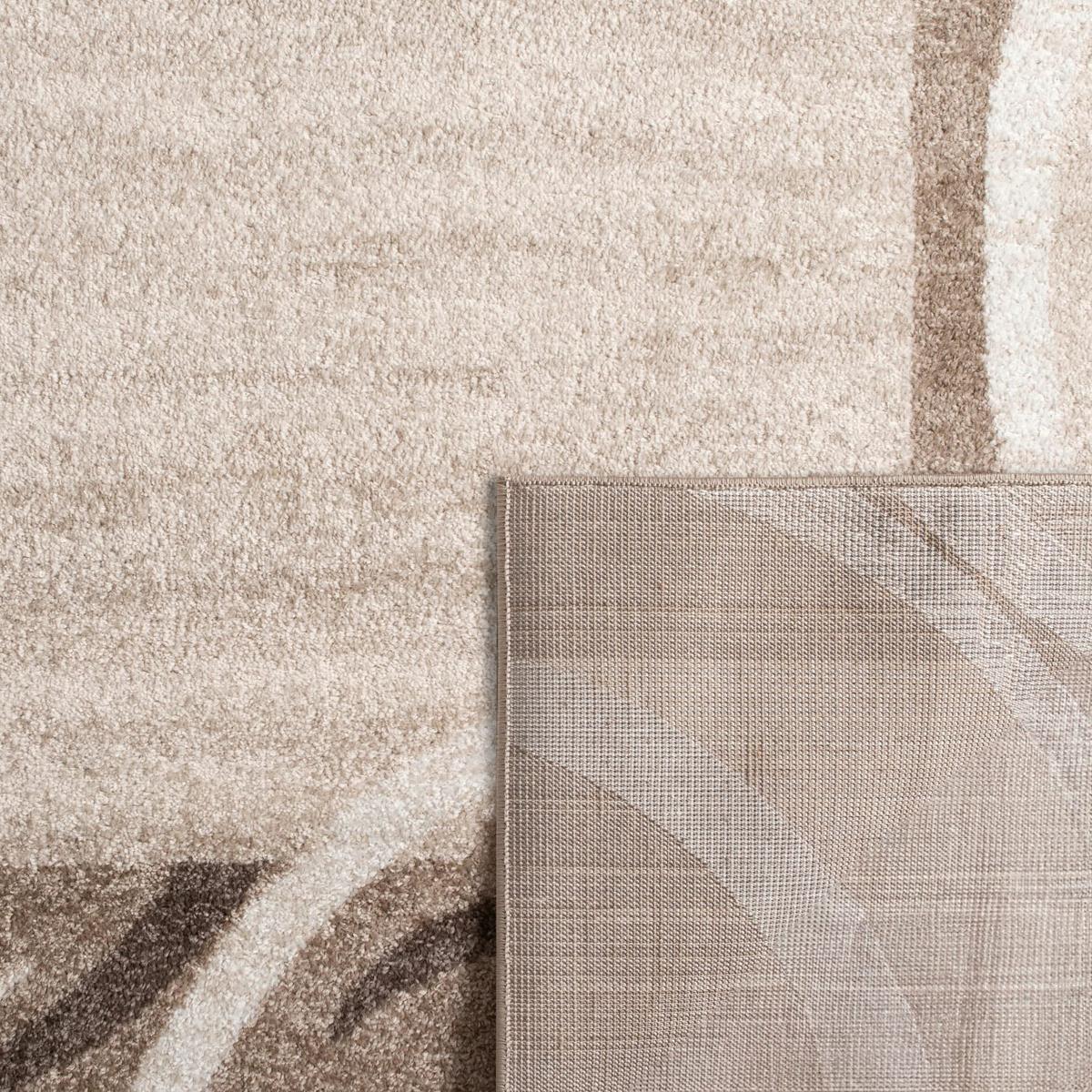KURZFLORTEPPICH, abstrakt, Braun, 60 x 100 cm - Braun, Textil (100/60cm) - KADIMA DESIGN