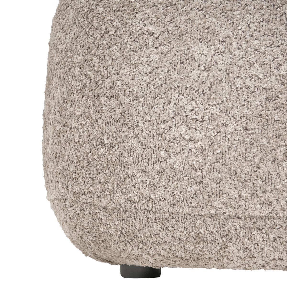 SESSEL Chenillegewebe Taupe Lohja - Taupe, Textil (92/73/88cm) - Beliani