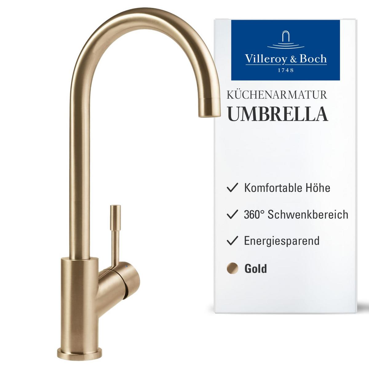 KÜCHENARMATUR Umbrella gold 27,5 cm - Goldfarben, Metall (4.5/40.5/21.5cm) - Villeroy & Boch