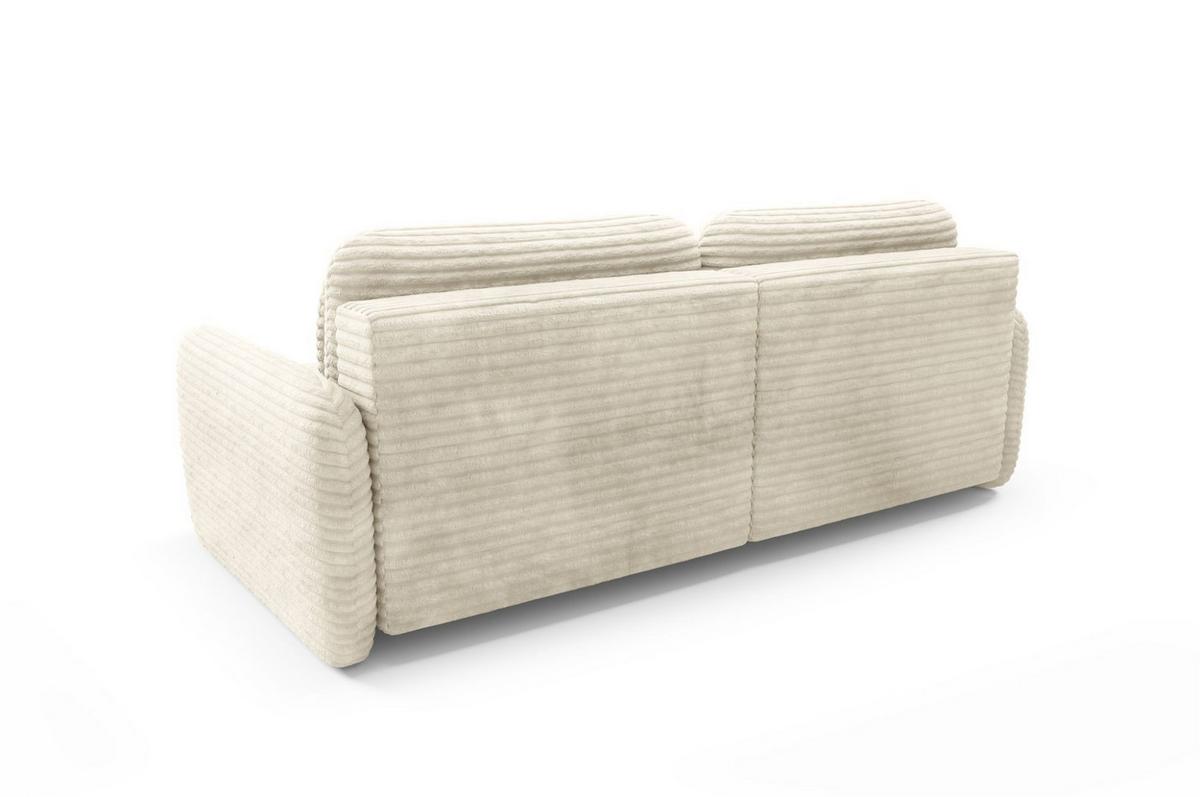 ECKSOFA Simone Mit Schlaffunktion - Creme, Holzwerkstoff/Textil (240/165cm) - Fun Möbel